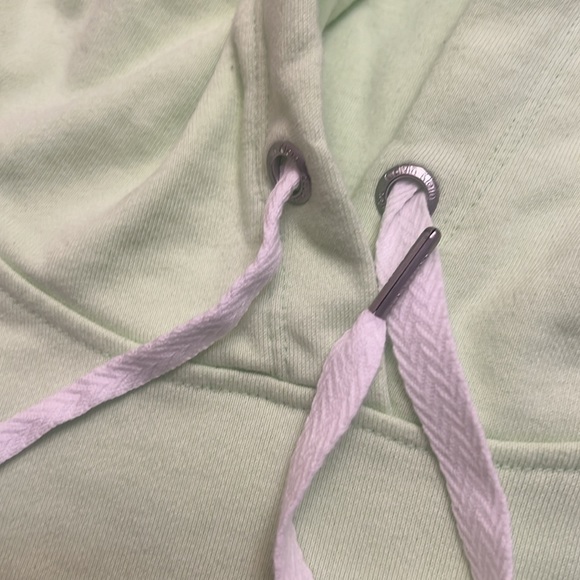 Calvin Klien sleeveless green neon stylish top actice performance top hood large - Picture 5 of 13